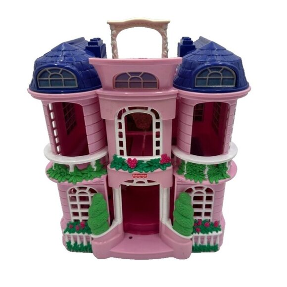 Fisher-Price Other - Fisher Price VTG 2001 Loving Family Sweet Streets Pink Townhouse No Front Door